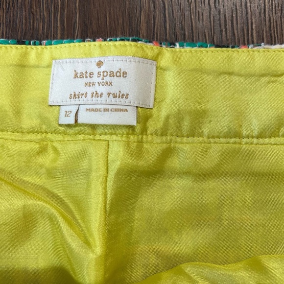 Kate Spade summer tweed Harper Skirt SZ 12 - Picture 4 of 8